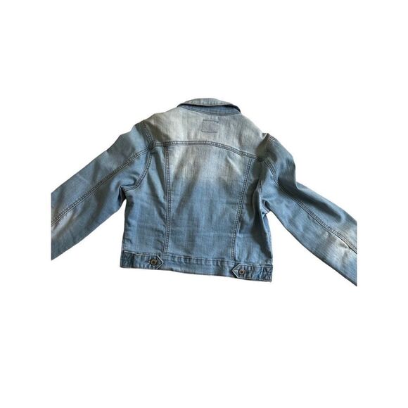 Vintage 90s Papaya Womens Cropped Button Denim Jacket Size M - Picture 2 of 10